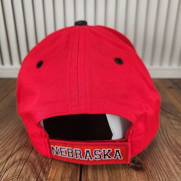 Nebraska Corn Huskers Hat Cap Strap Back Red College Sports Men Twins Enterprise - Picture 5 of 11